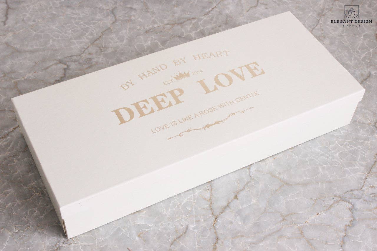 Elegant Design Supply - Vente Coffrets cadeaux - Coffret cadeau Deep Love I Love You en forme de fleur avec mousse et doublure6