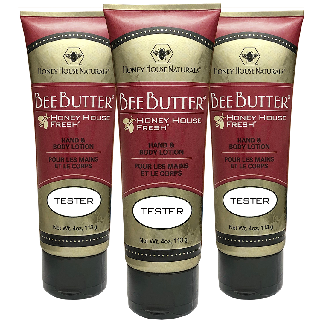 Honey House Naturals - Wholesale Body Balm/Butter - Bee Butter Cream TUBE - Set of 24 - 3 FREE Testers8