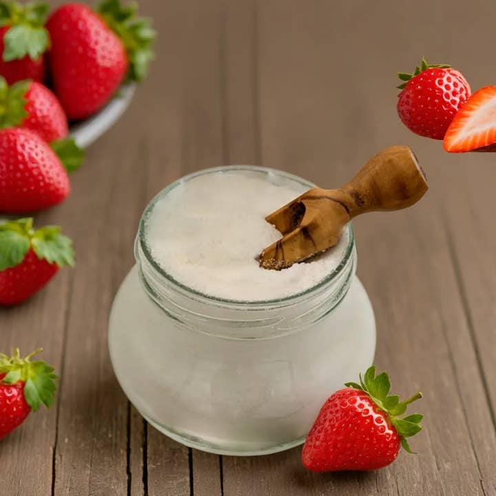 STRAWBERRY CHAMPAGNE BATH POWDER for wholesale by Kleine Auszeit Manufaktur