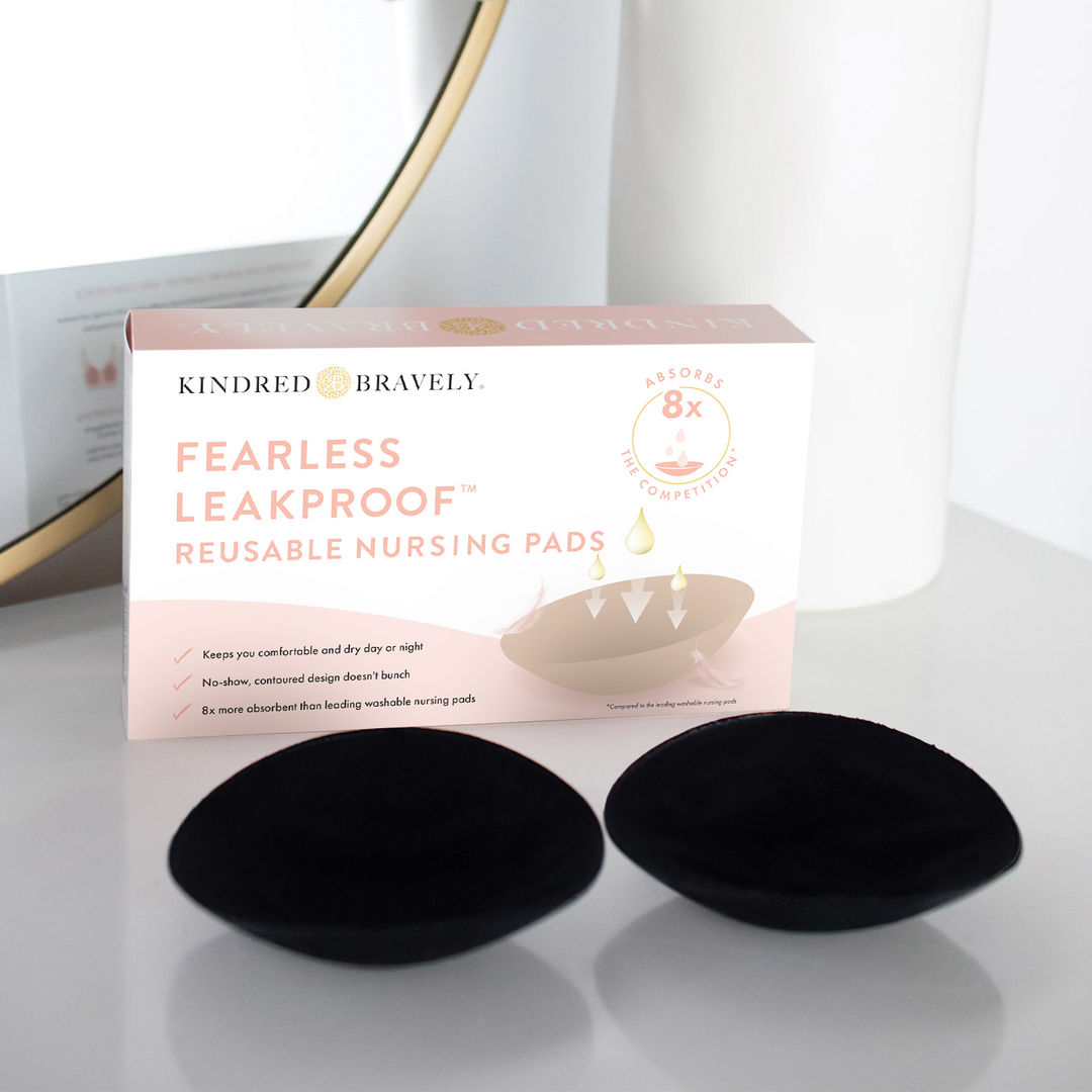 Black Beige Fearless Leakproof Reusable Nursing Pads for wholesale on Faire2