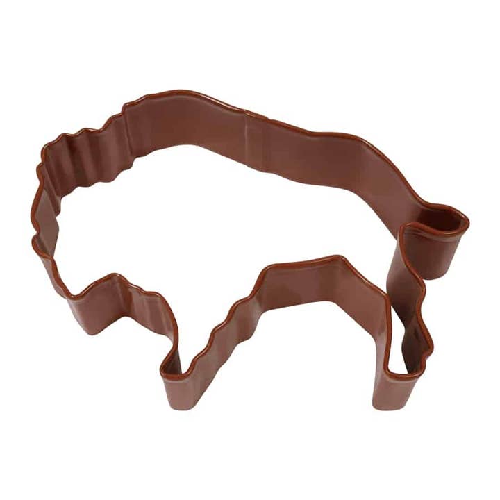 R&M International - Wholesale Cookie Cutter - Buffalo Cookie Cutter (Brown, 4")