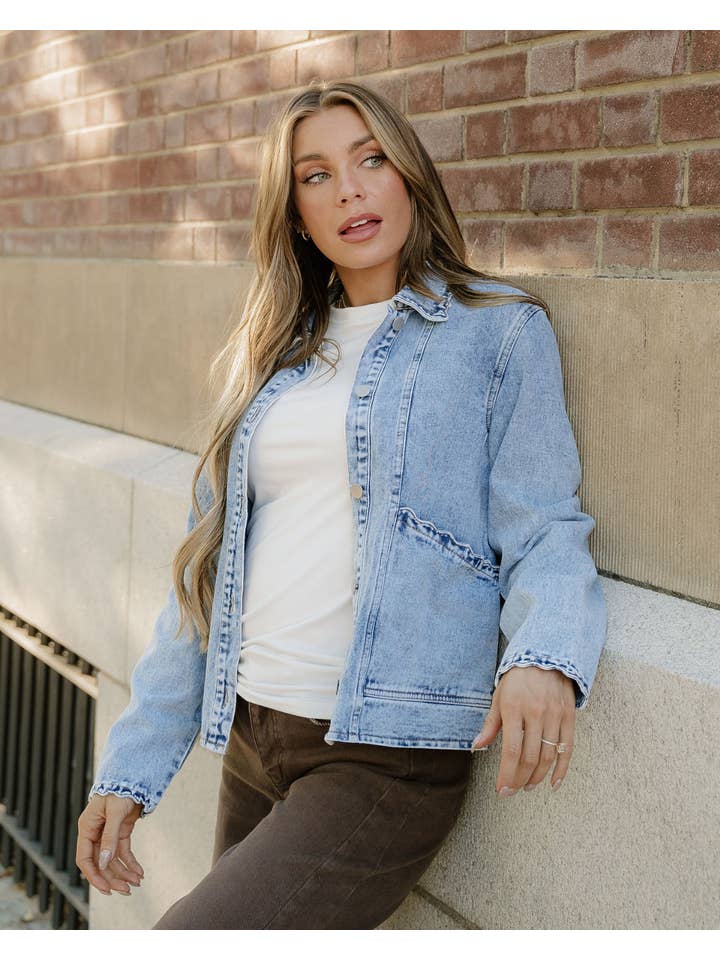 Myosotis Solana Denim Jacket - Light Wash for wholesale on Faire3