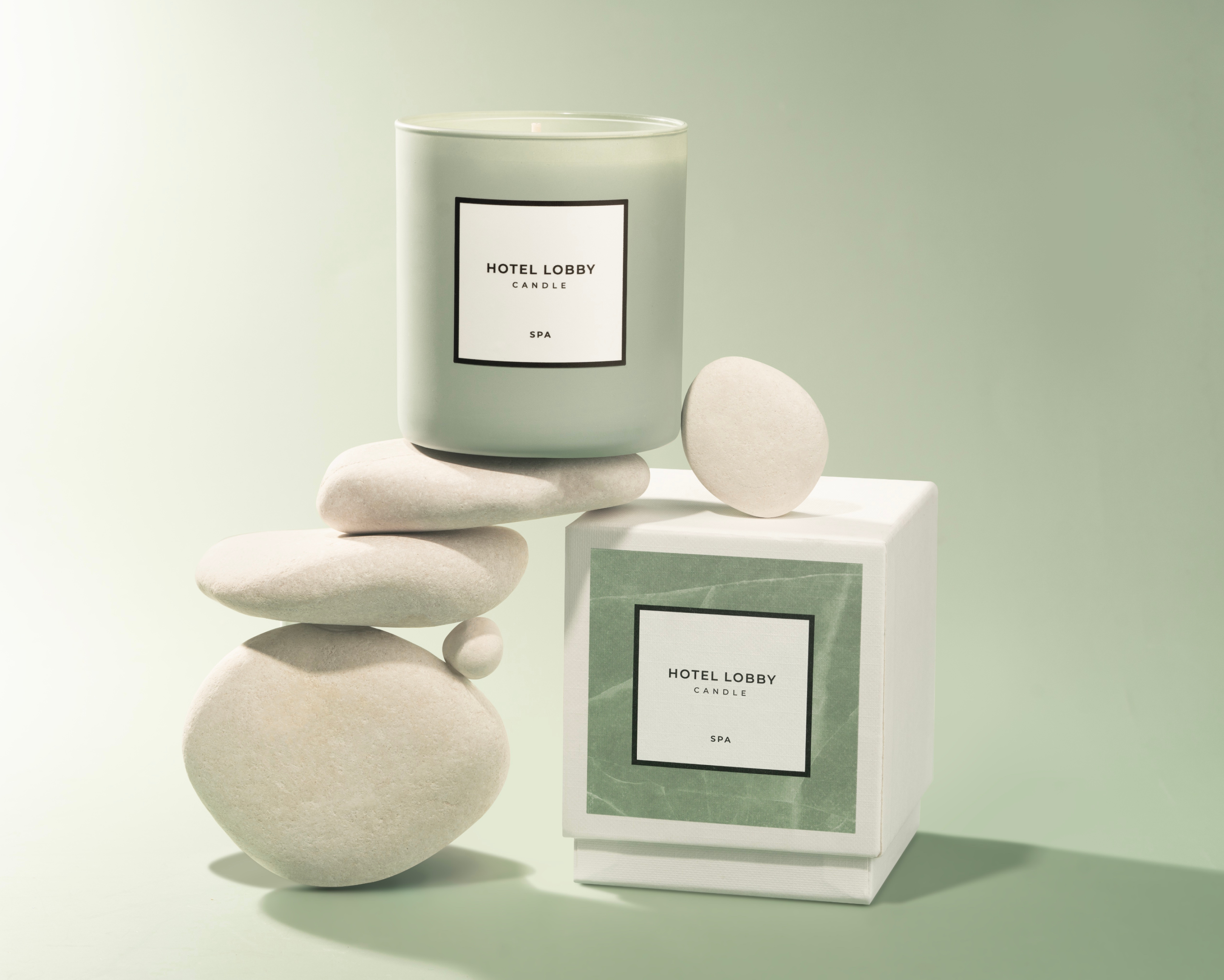 Hotel Lobby Candle - Wholesale Jar/Filled Candle - Spa - Relaxing Eucalyptus Luxury Soy Candle - 9.75 oz6