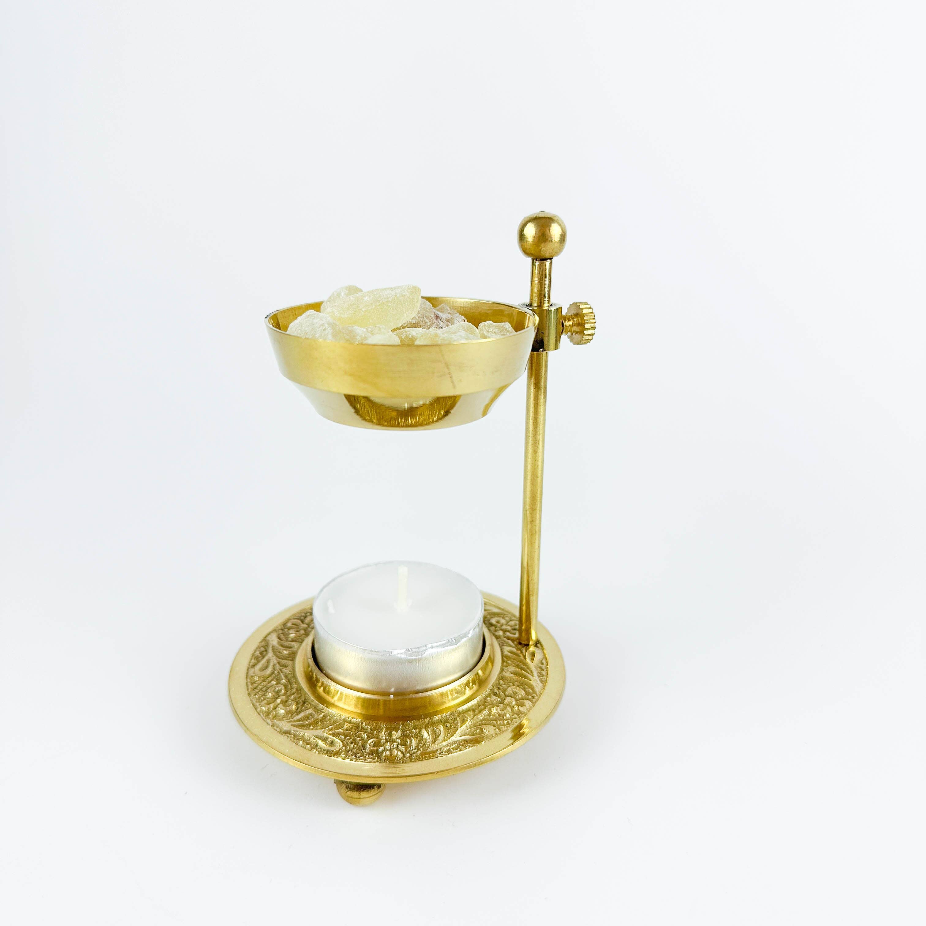 GREENROOTS USA LLC – Engroshandel Røgelsesholder – Messingharpiksbrænder 4,5 „H (brændeharpiks uden kul)2