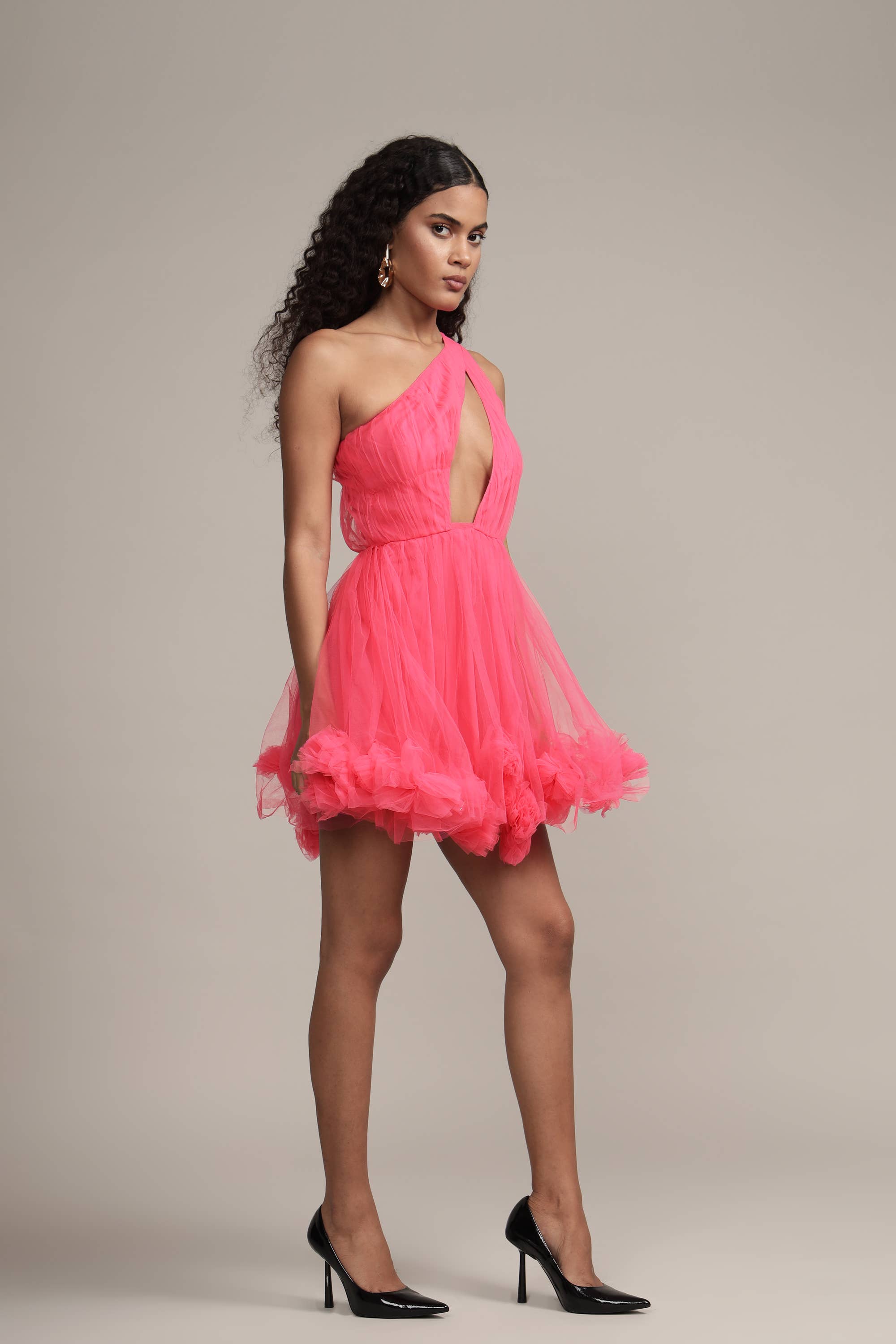 Rosa Vestito Mini Aurelia Rosa con Pompon in vendita all'ingrosso su Faire3