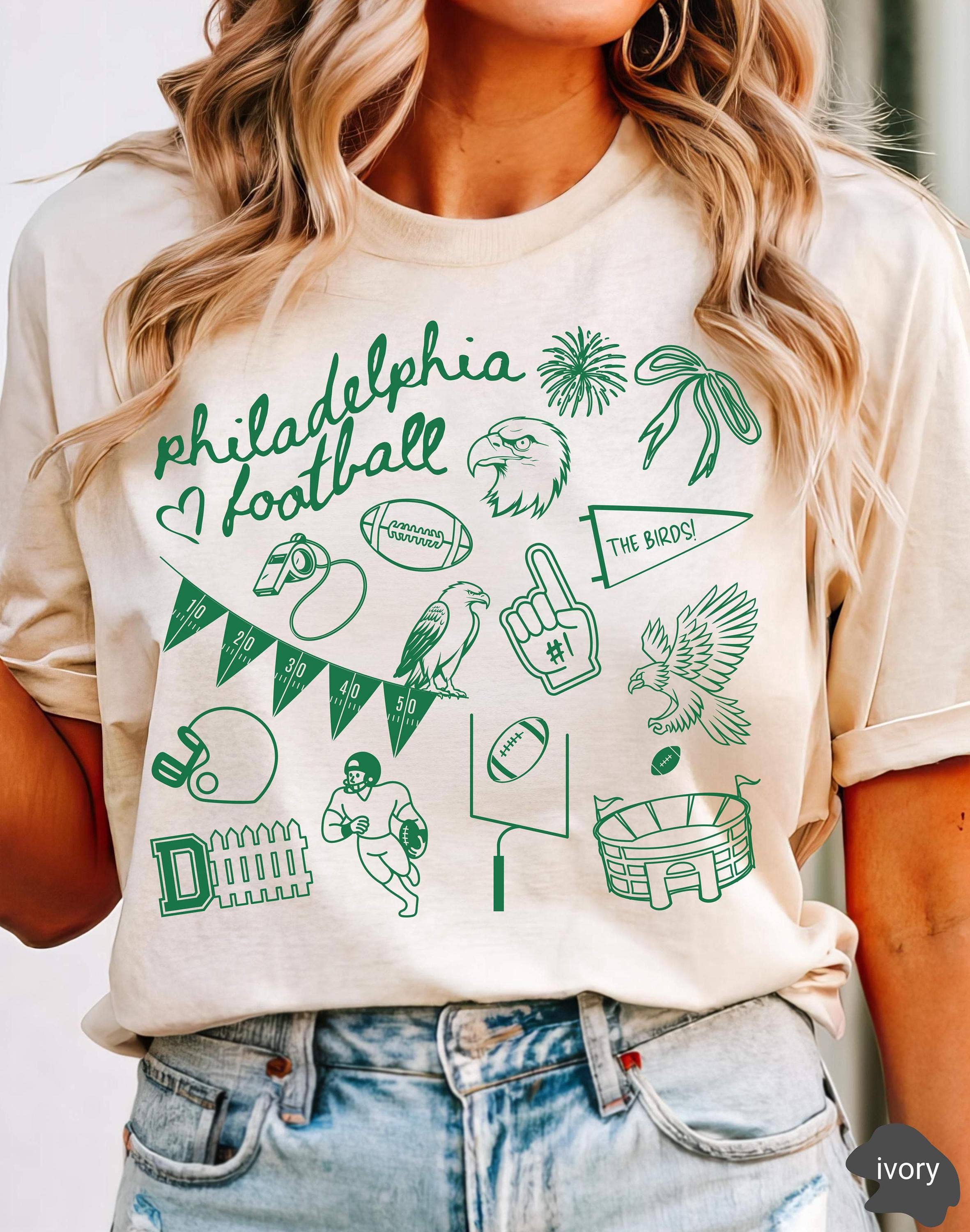 TheKingShirt - Wholesale Graphic Sweatshirt - Women's - Philadelphia Football Game Day - Trendy Gift for Philly Fan