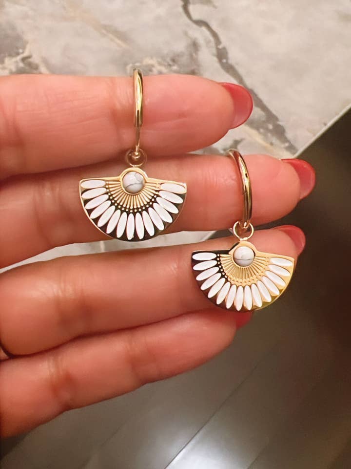 Arcos de Ventilador Santorini por atacado de Tahana Designs