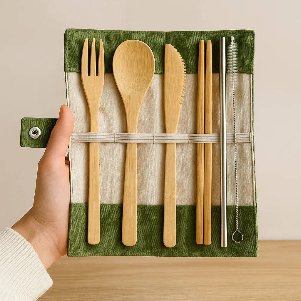 Briut Essentials – Großhandel Bestecksets – Umweltfreundliches Bambus-Besteckset2