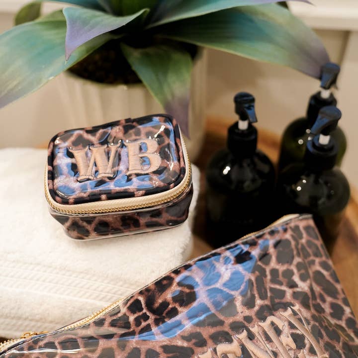 KENZKUSTOMZ - Vente Trousses de maquillage/cosmétique - Léopard - Sac à revêtement transparent6