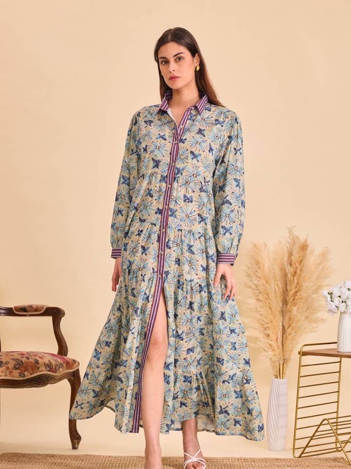 Bohemian long cotton dress - Orice for wholesale by Orice