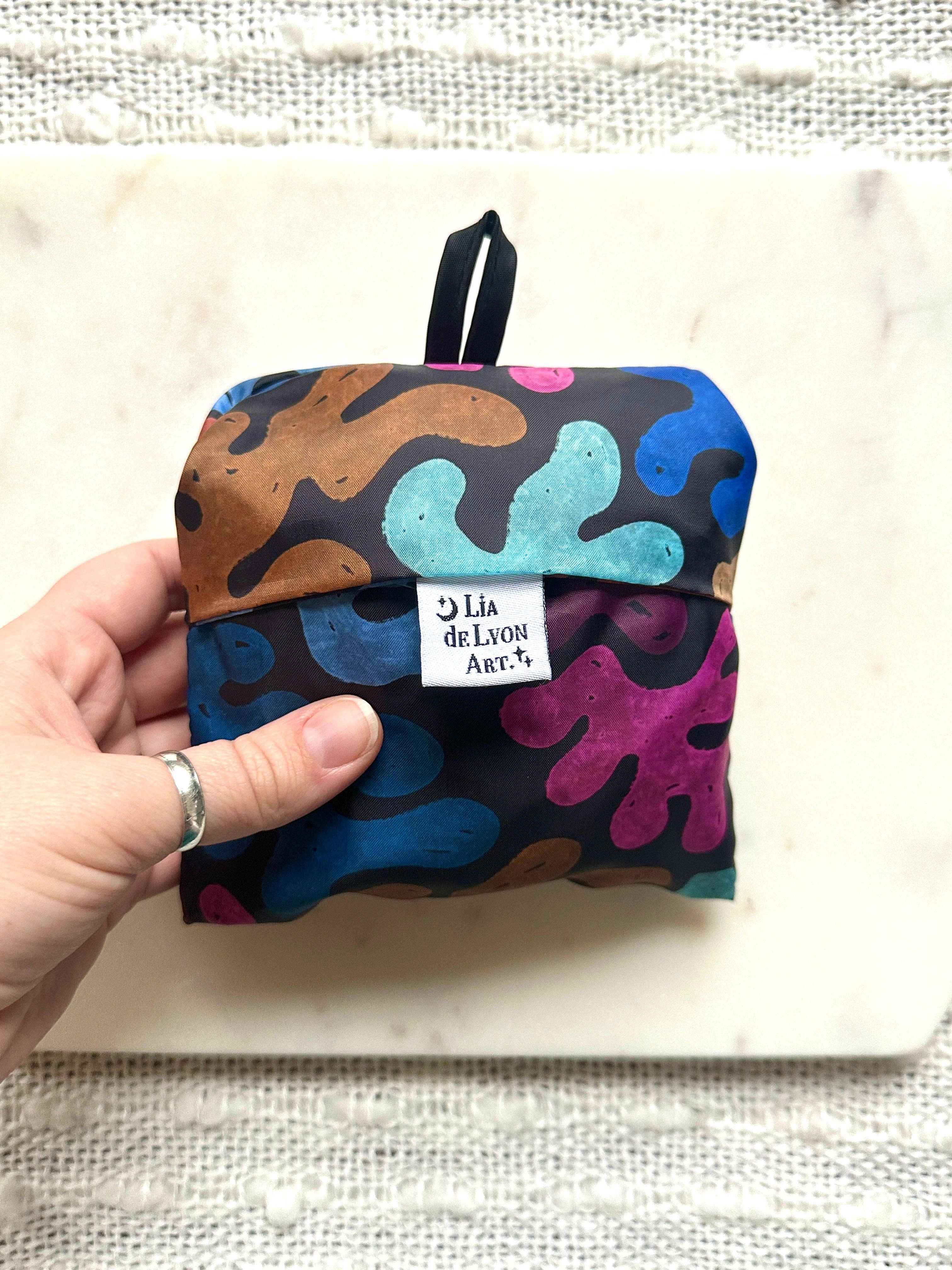 liadelyonart - Wholesale Grocery/Shopping Bag - Colorful Coral Reusable Tote Bag1