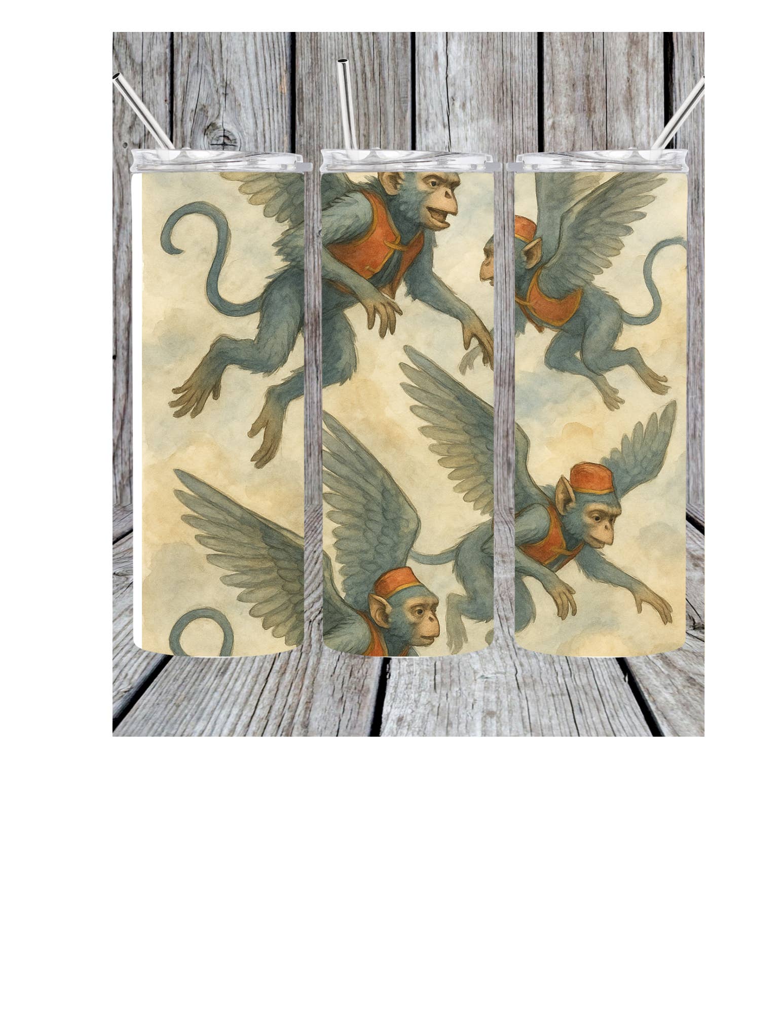 Eclectic Wallflower Boutique - Wholesale Insulated Mug/Tumbler - Flying monkeys tumbler