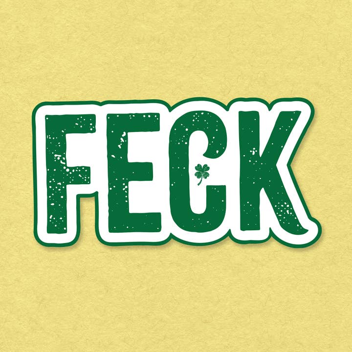 Feck – 3" Vinyl Sticker for wholesale by dash&doodle