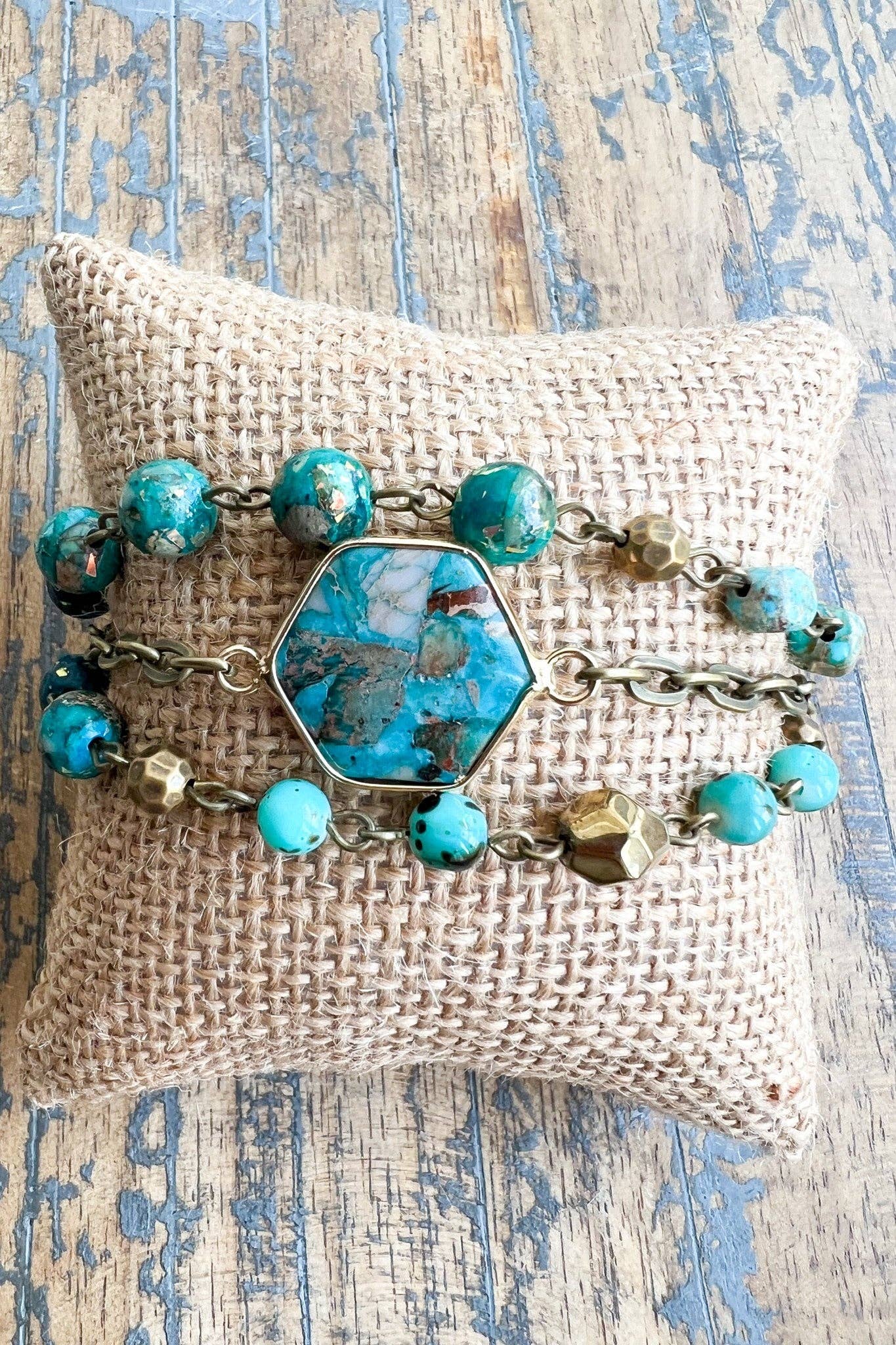 Dylan Designs - Vente Bracelets à breloques/pendentifs - Bracelet Janet Turquoise3