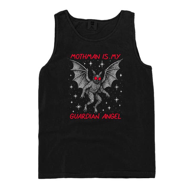 Let's Get This Thread - Wholesale Screen Printed T-Shirt - Unisex - Moth man Is My Guardian Angel13