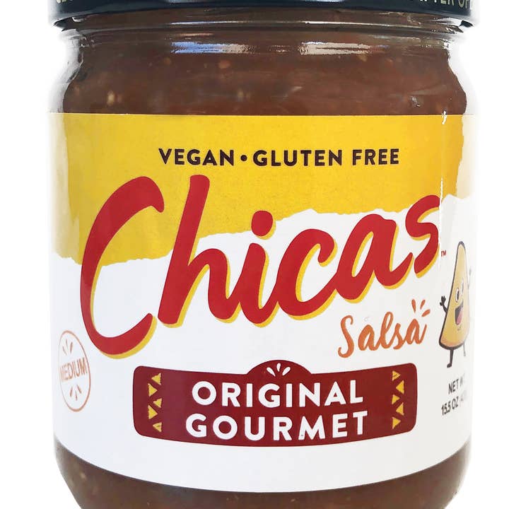 Chicas 15.5oz Original Gourmet Salsa for wholesale by Chicas Tortilla Chips