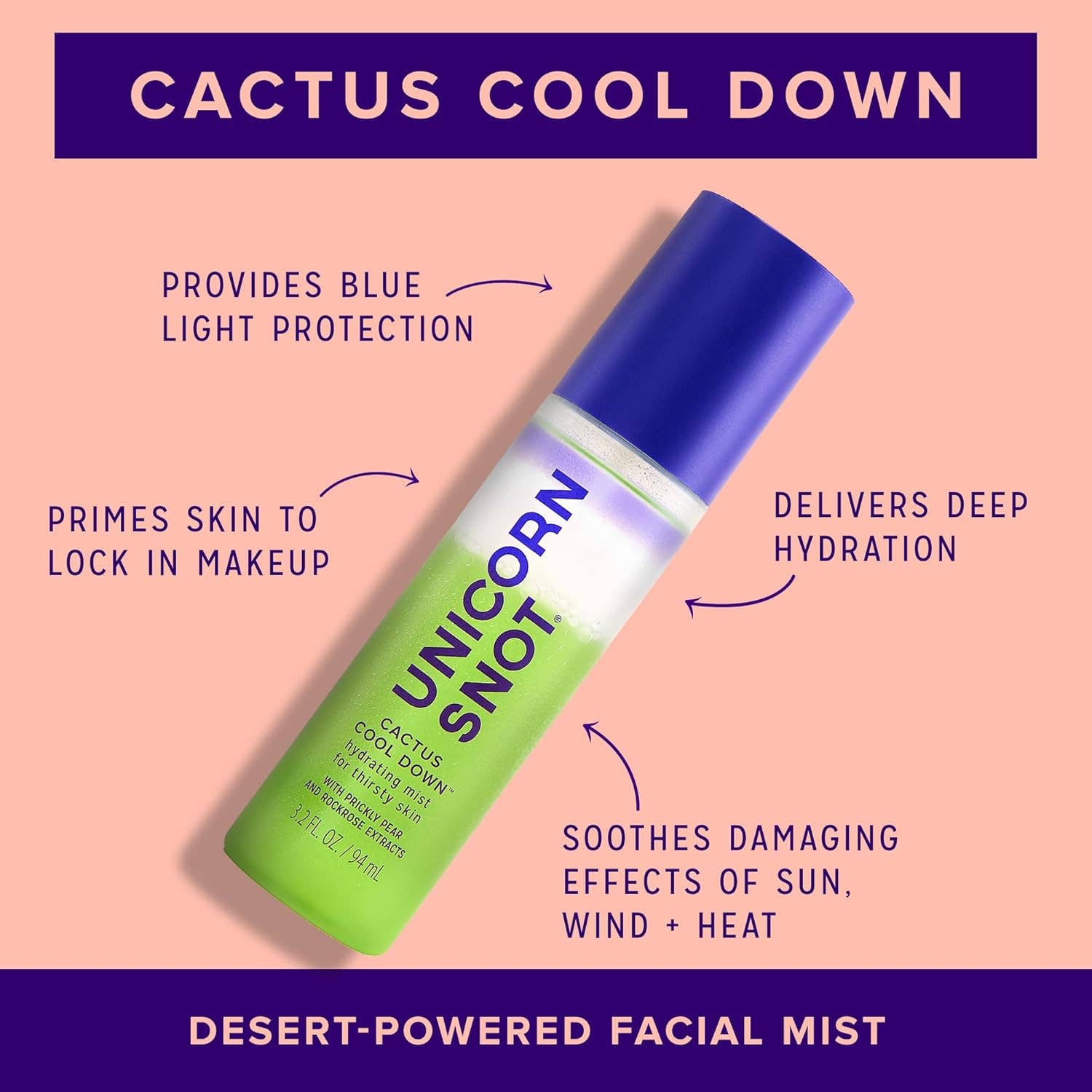 Unicorn Snot | Glitter Beauty - Wholesale Face & Body Mist/Water - Cactus Cool Down Mist | Hydrating Face Spray | Facial Spray2