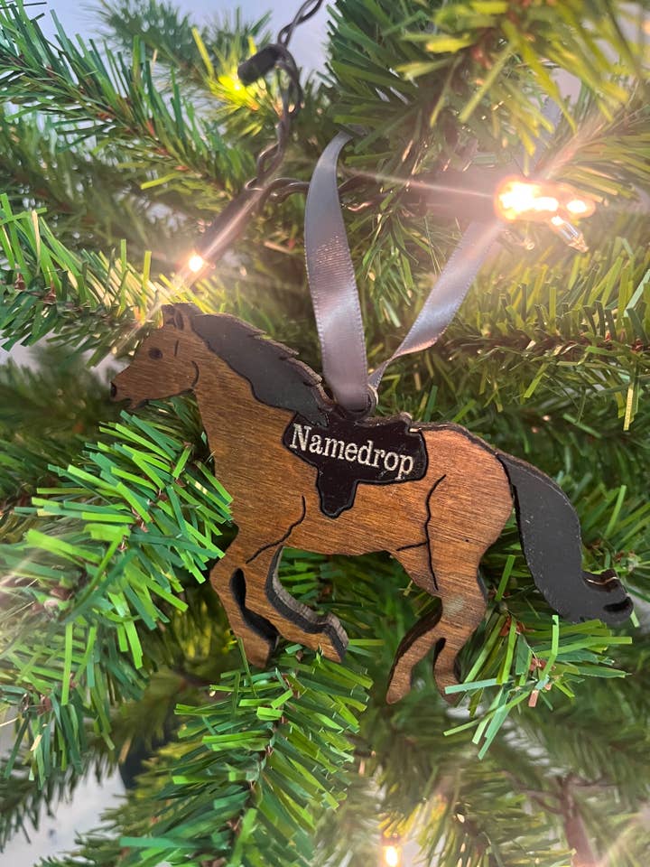 Custom Horse Ornament for wholesale by Room To Improve