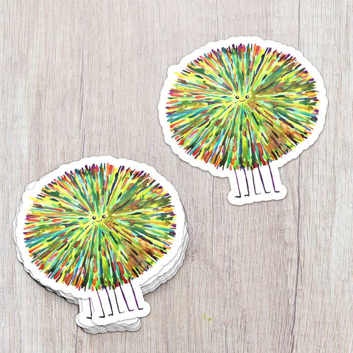 Poofy Splotch 3x3 Vinyl Sticker for wholesale by Poofy Emporium