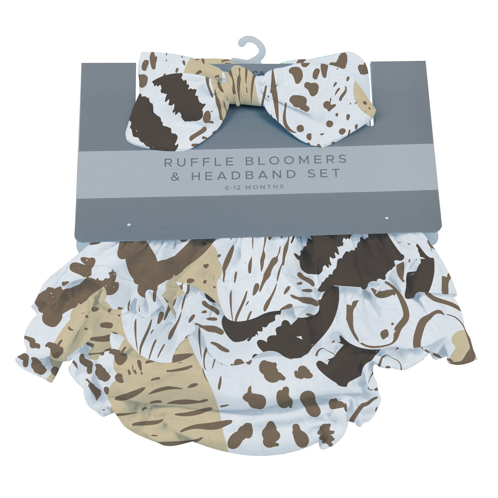 Newcastle Classics - Wholesale Clothing Set - Baby - Animal Print Ruffle Bloomers and Headband Set1