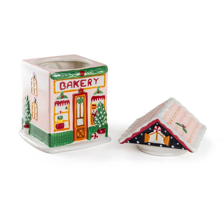 Grace Teaware - Wholesale Cookie Jar - Holiday Bakery House Cookie Jar4
