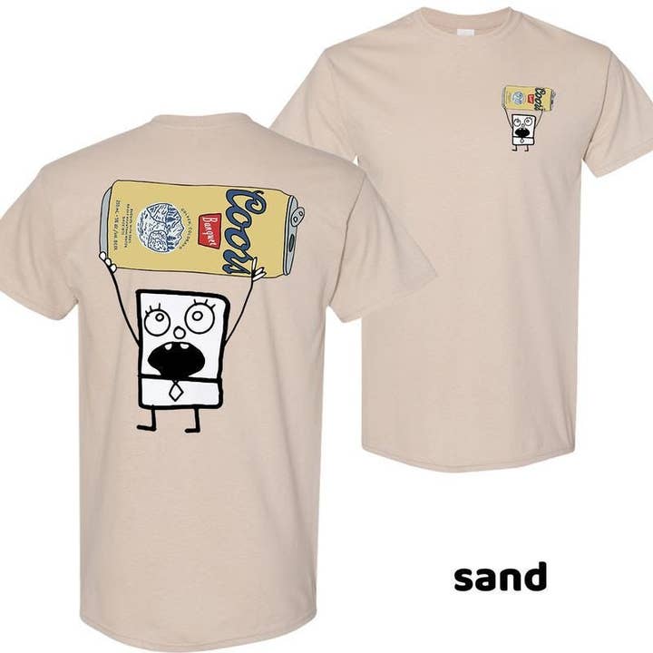 TheKingShirt - Wholesale Graphic Sweatshirt - Women's - Doodlebob Coors Banquet Funny Meme Graphic Tee for Men