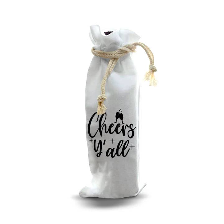 Canvas Bottle Bags - Cheers for wholesale by Jolitee