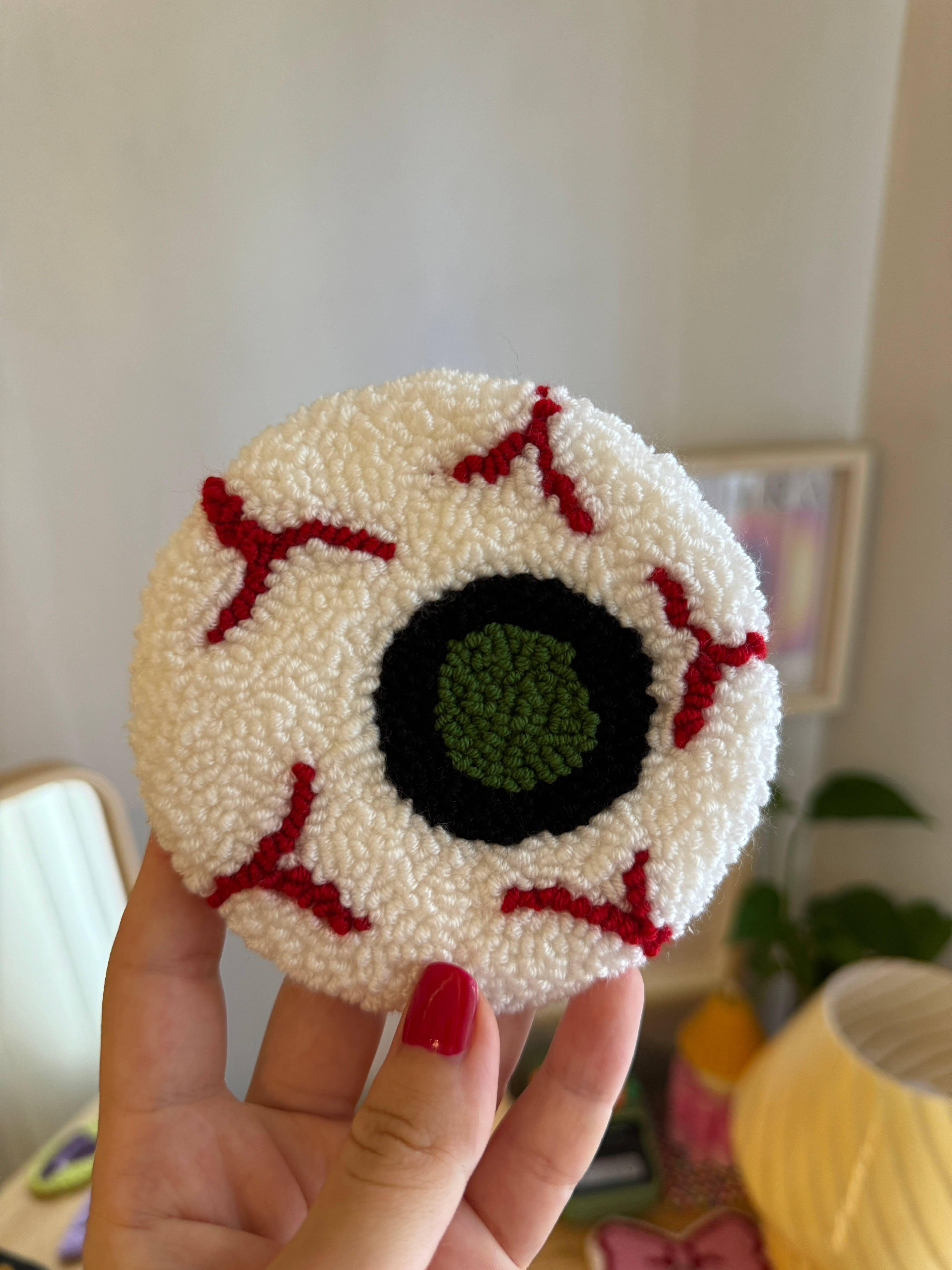 Wholesale PUNCH NEEDLE MUG RUG COASTERS HALLOWEEN for your store