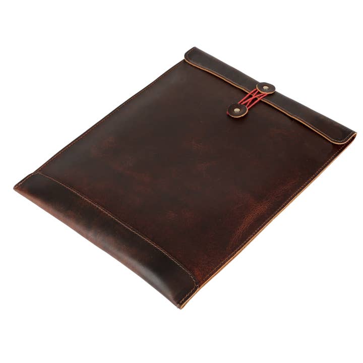 Tuzech Leather - Wholesale Envelopes - Leather Document Holder Mailing Envelope,Office & Work Resume Sales Portfolio Binder Folder-Interview/Legal Document Organizer Handmade (12.5 inches)10