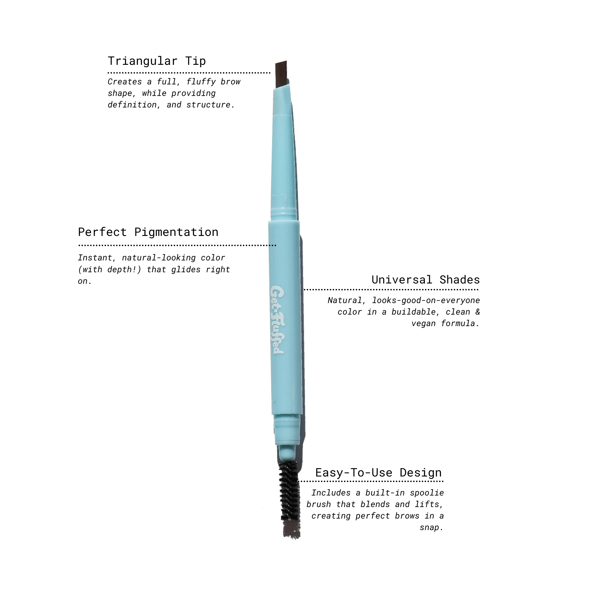 Half Caked - Wholesale Eyebrow Pencil/Filler - Get-Fluffed Brow Definer Pencil9
