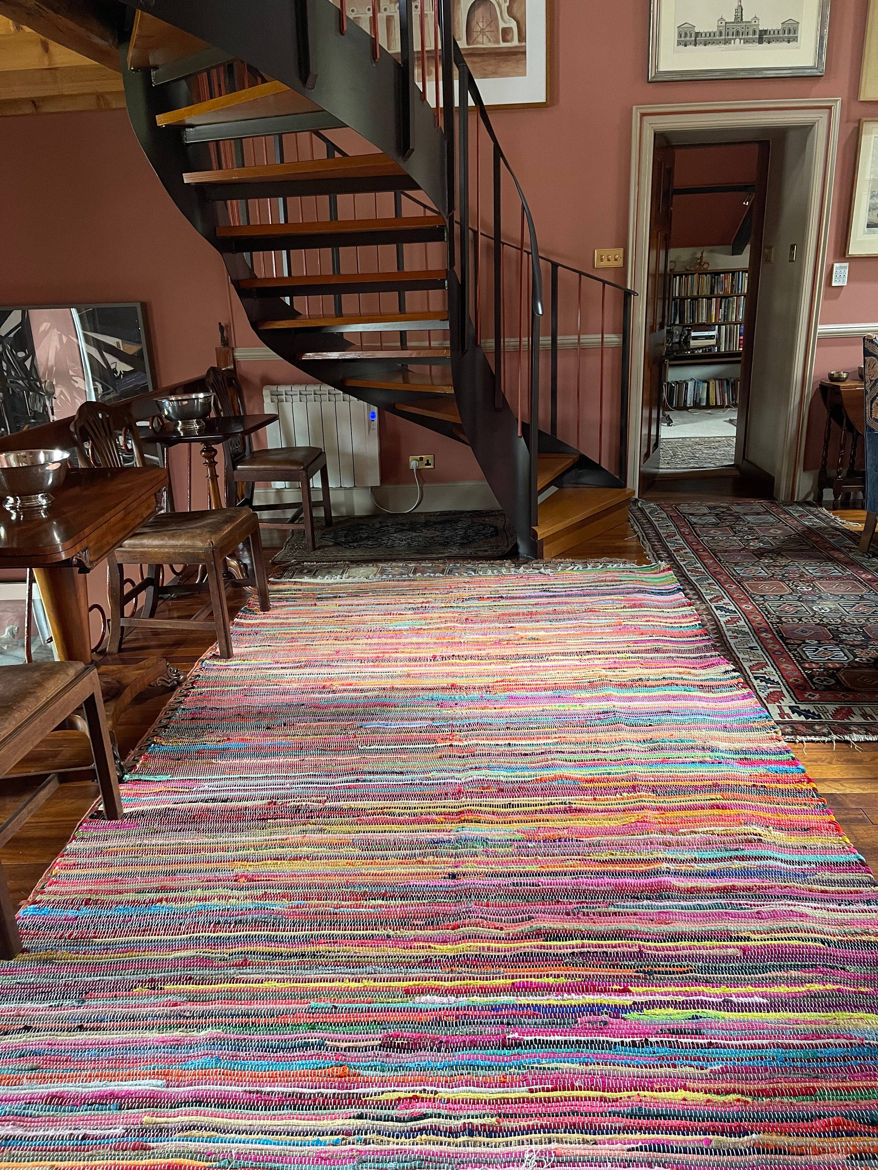 Second Nature Online - Venta al por mayor Alfombra pequeña - Alfombra de trapo SHANTI Shabby Chic, multicolor, diseño de tejido plano9