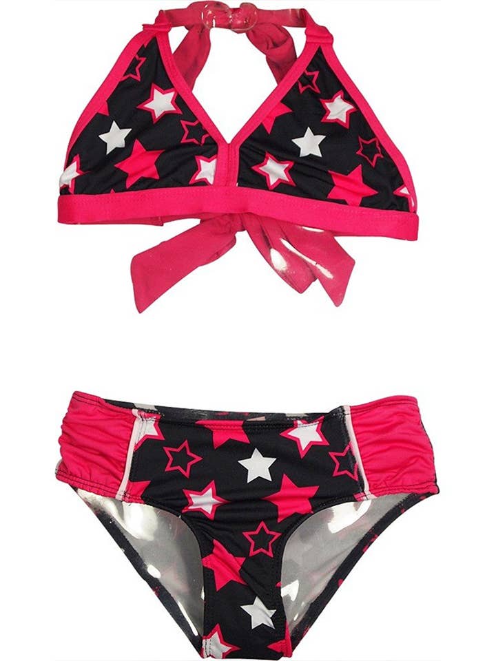 Eastern Off Price - Wholesale Two Piece Swimsuit - Kids - Pink Platinum - Little Girls 2 Piece Bikini Swimsuit