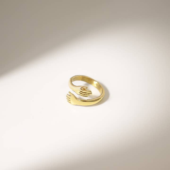 WJW - Wholesale Band/Stacked Ring - 18K Gold Hug Ring