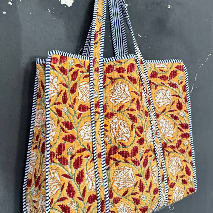 bhavnas boutique - Wholesale Grocery/Shopping Bag - Beautiful Floral Printed Bag Party Wear Bag Styish Women Bag3