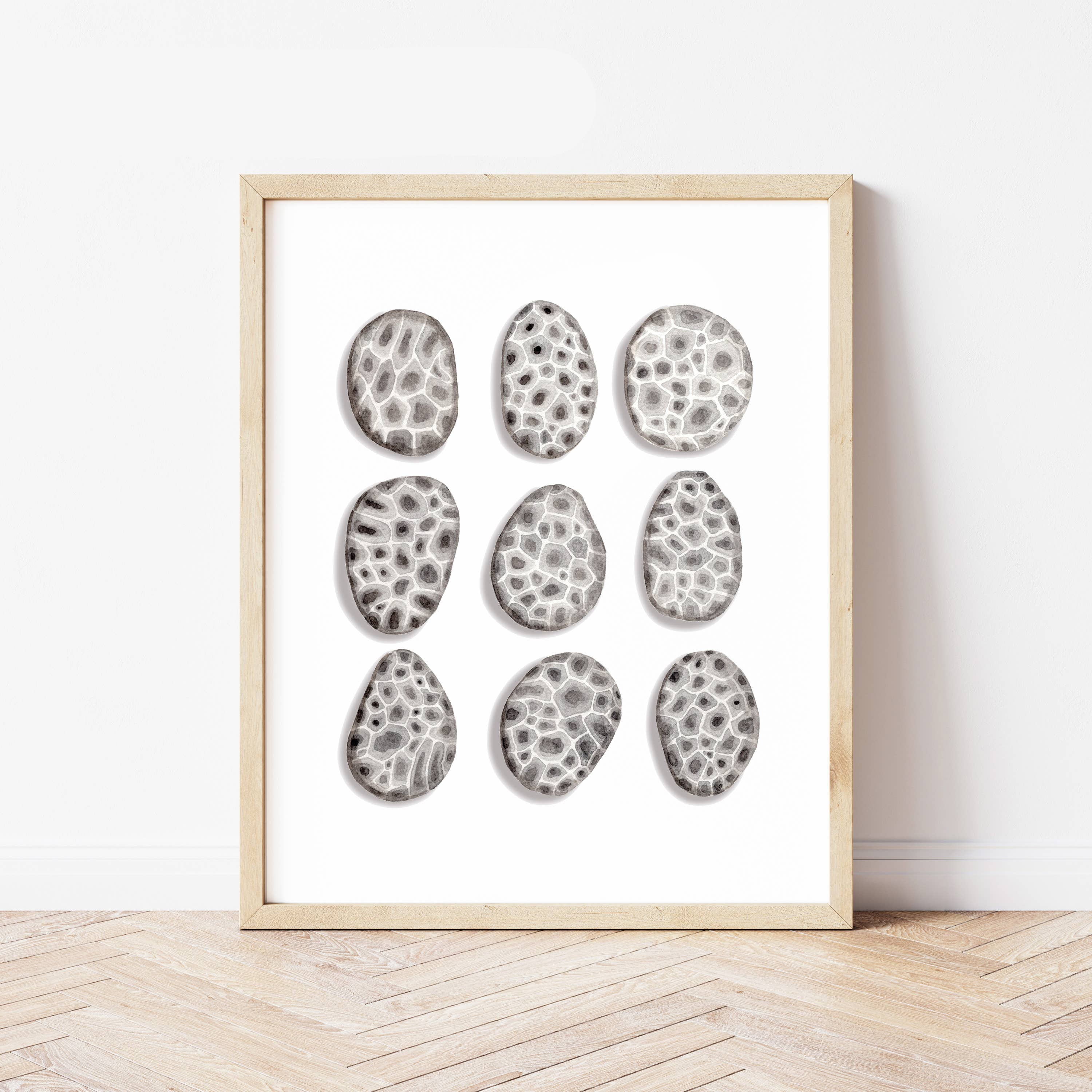 NorthHouse Creative Co. - Wholesale Art Print - Petoskey Stone Watercolor Art Print8