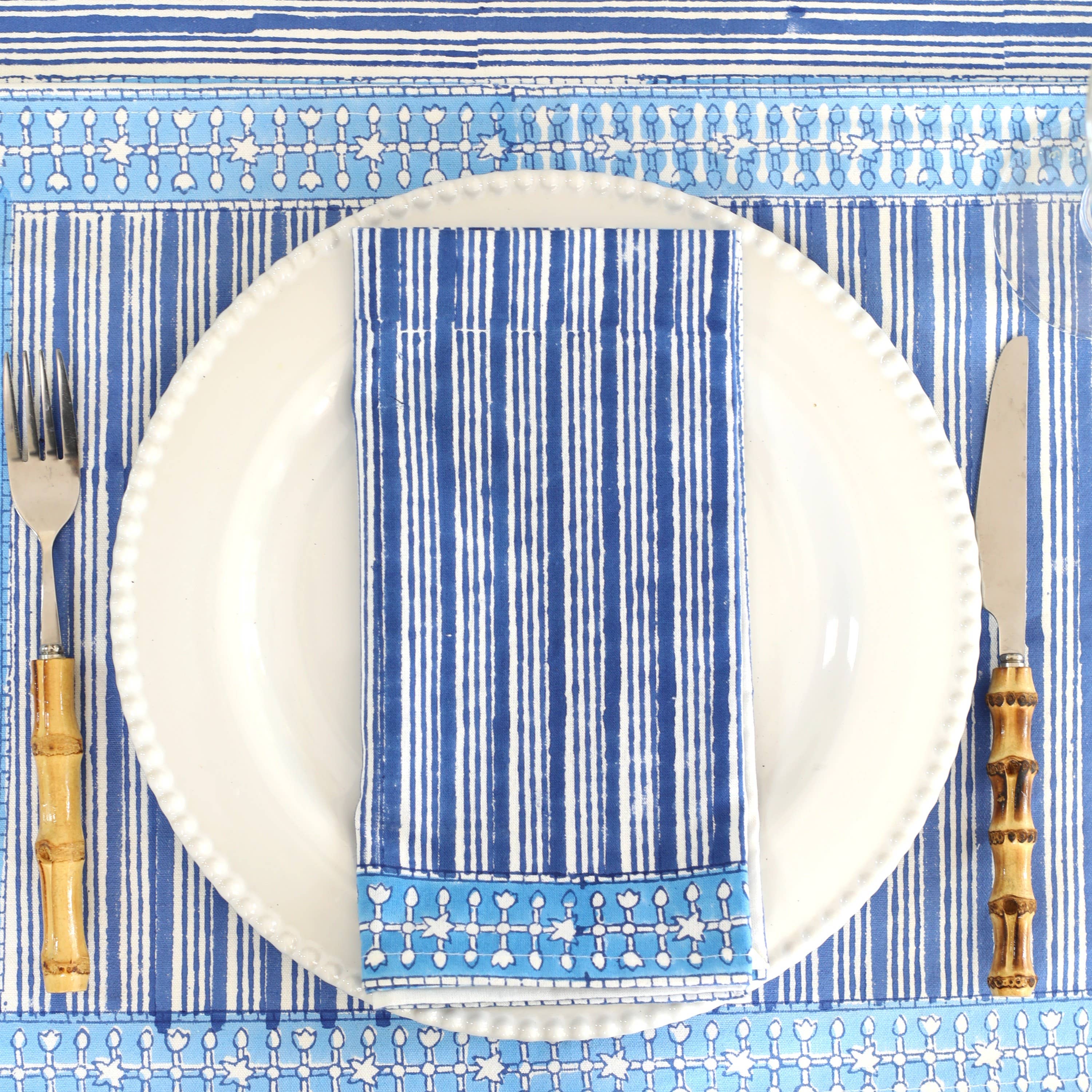 PACIFIC & ROSE TEXTILES - Wholesale Dinner & Cloth Napkin - Napkin Breton, Set of 4 0