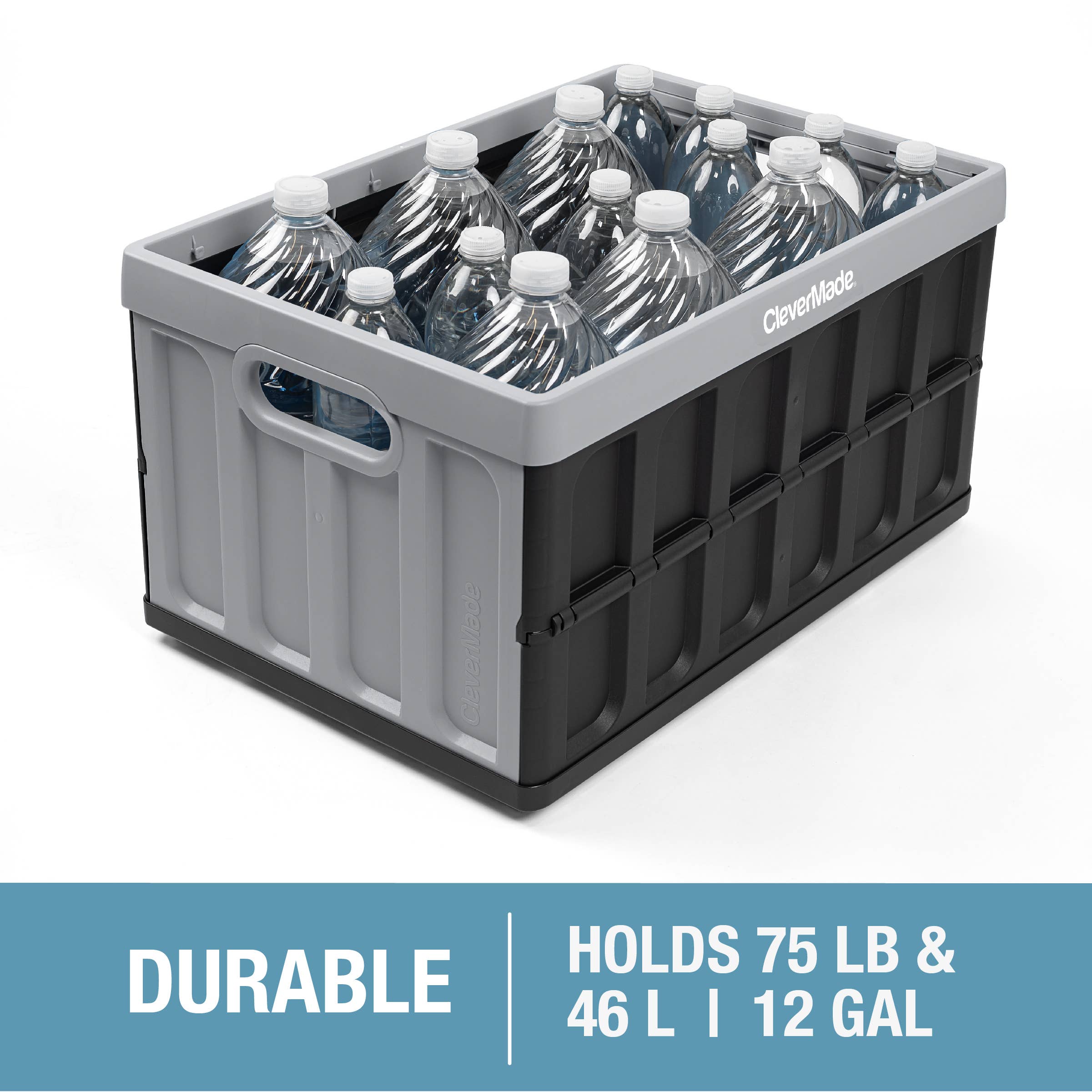 CleverMade - Wholesale Storage Bin - 46L Collapsible Storage Bin (400 Series)6
