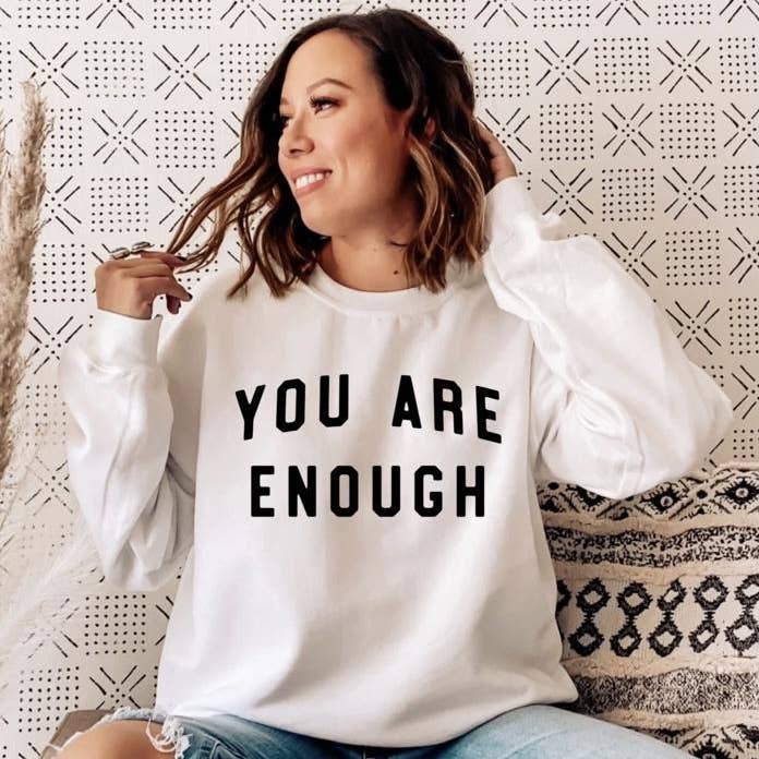 1989 Co. - Wholesale Graphic Sweatshirt - Women's - You Are Enough Crew0