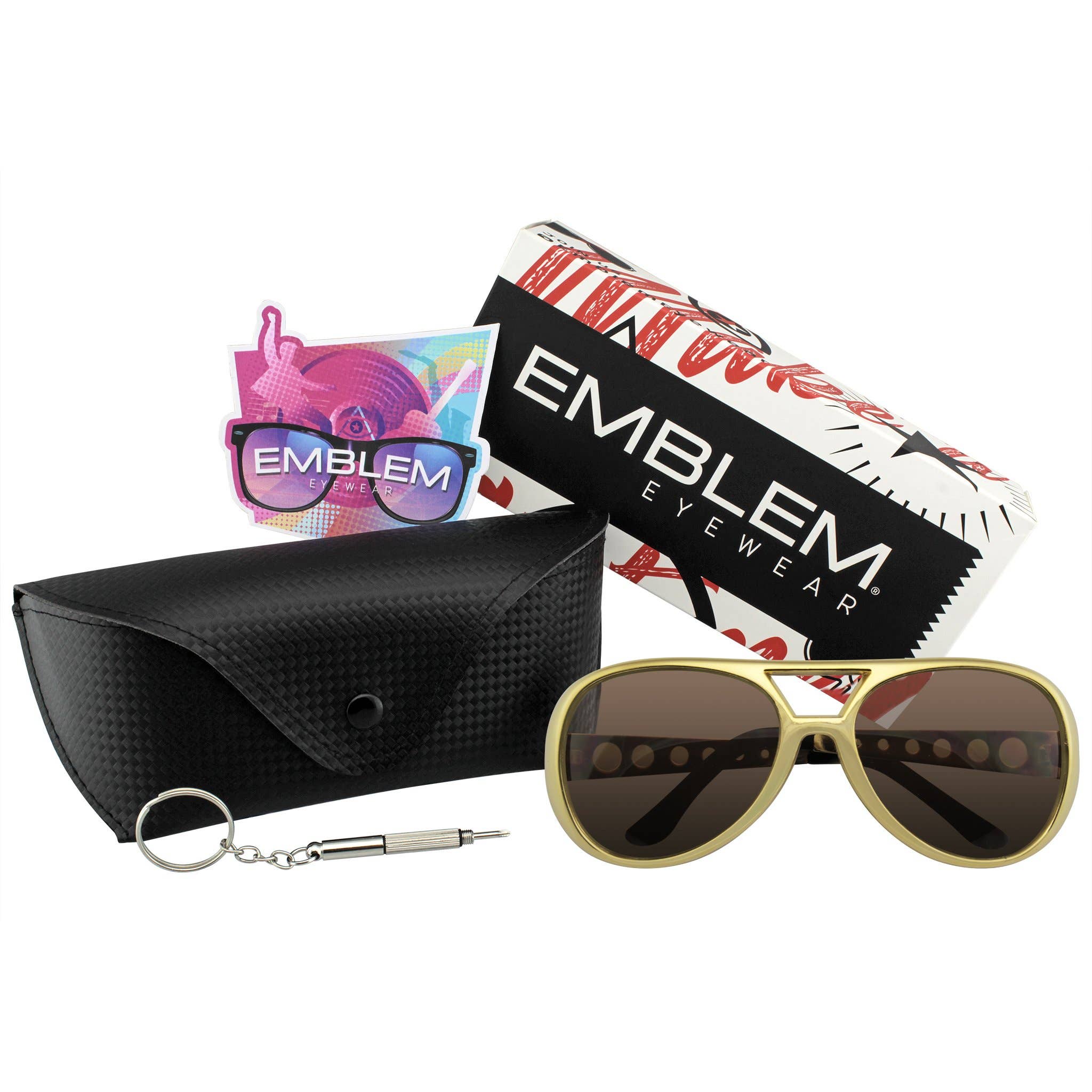 Emblem Eyewear - Wholesale Sunglasses - Unisex - Rockstar Sunglasses Costume Party Novelty Sunglasses 60's1