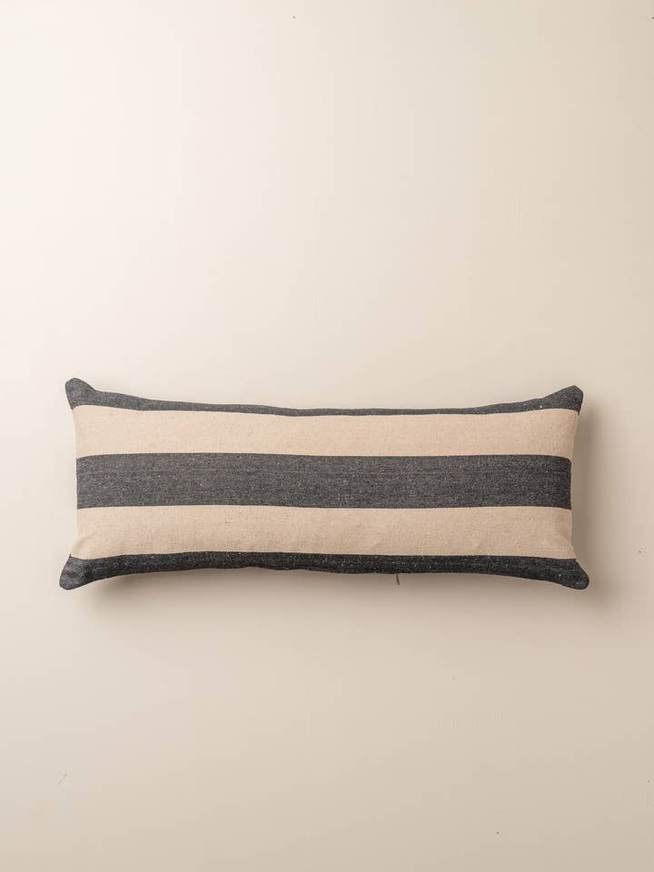 Recycled Cotton Striped Cushion | Bolster for wholesale by Saardé