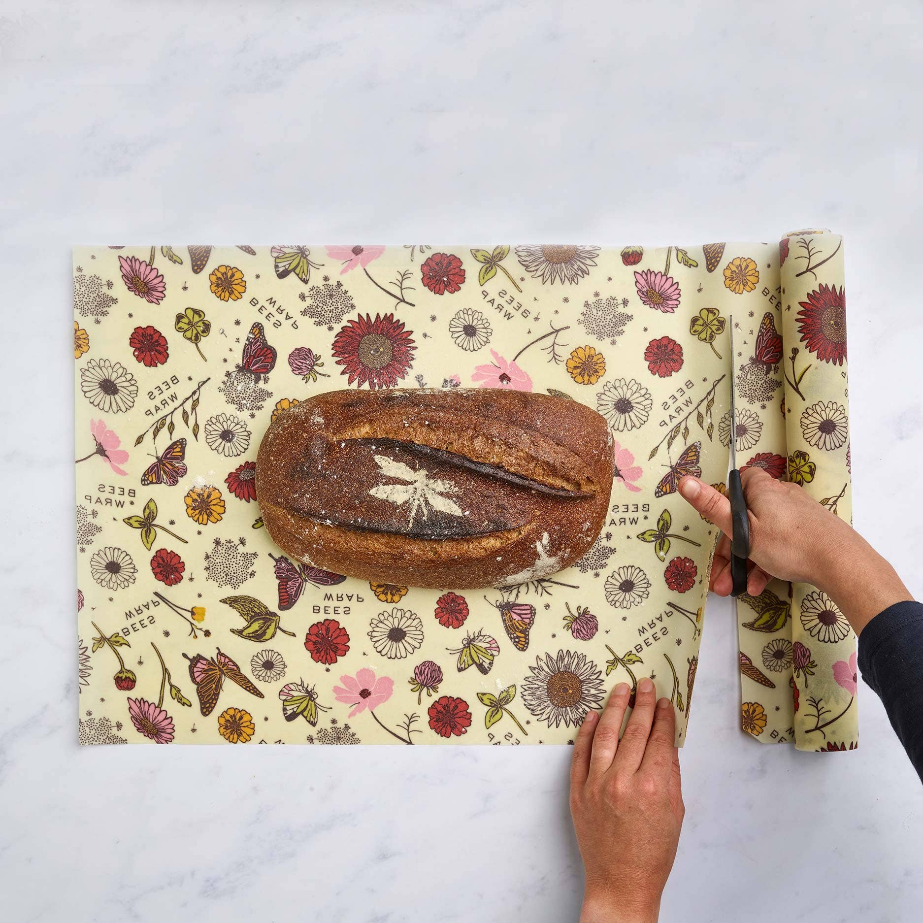 Bee's Wrap - Wholesale Food Storage Wrap/Bag - Cut-to-Size Roll - Meadow Magic, Plant-Based Wax5