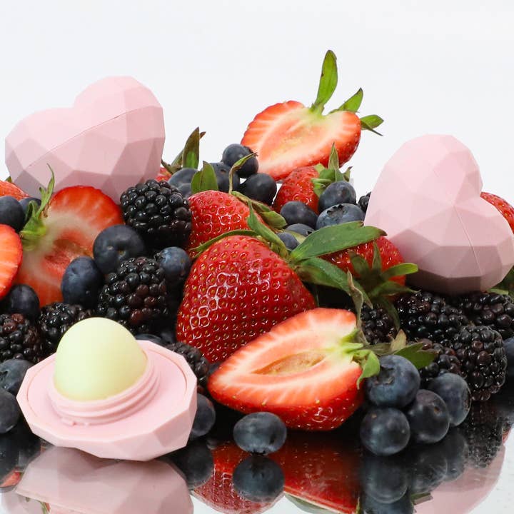 Pink Heart Lip Balm100% Natural for wholesale on Faire4