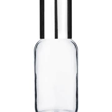 Best Bottles - Wholesale Essential Oil Holder - Boston Round Clear Bottle-30ml (Multiple Caps & Rollerballs)