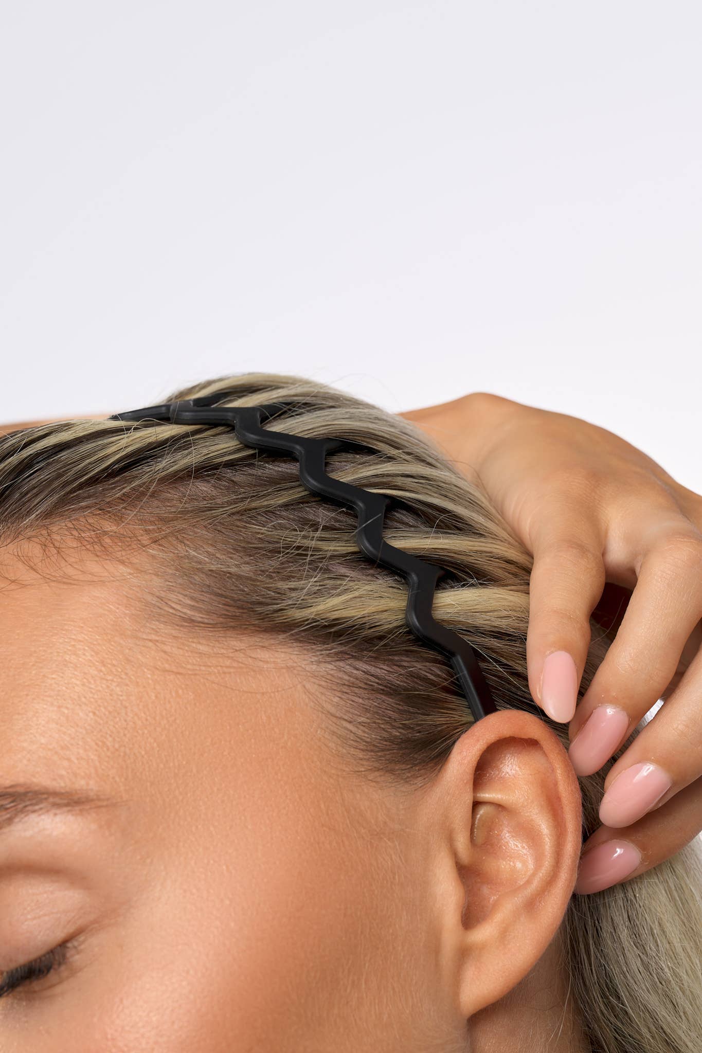 Soinvogue – wholesale Pannband - Dam – Brushworks Neutrala Zig Zag Hårband - 3-pack7