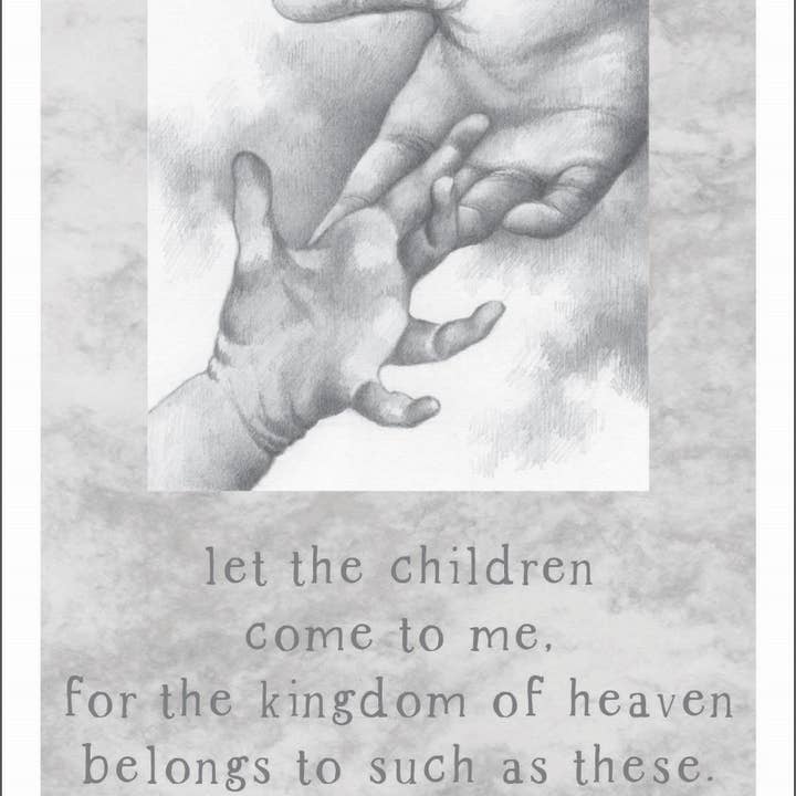 Karen Ritz Cards - Vente Carte de condoléances - Laissez venir les enfants Carte de sympathie