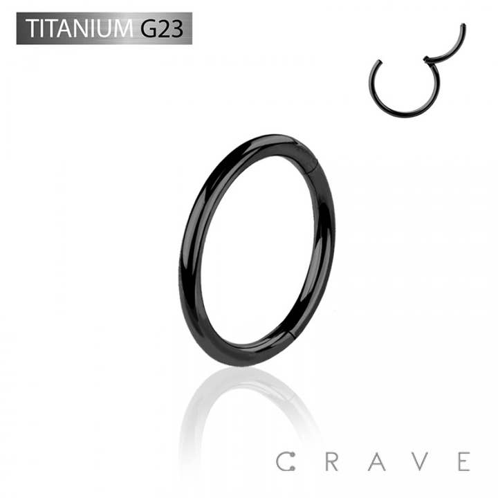 IMPLANT GRADE TITANIUM BLACK HINGED SEGMENT RING for wholesale by CRAVE