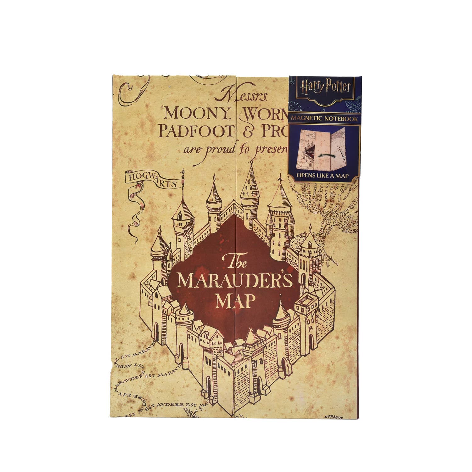 Mad Monkey GmbH - Vendita all'ingrosso Quaderni - Harry Potter - Taccuino A5 "Mappa del Malandrino"0