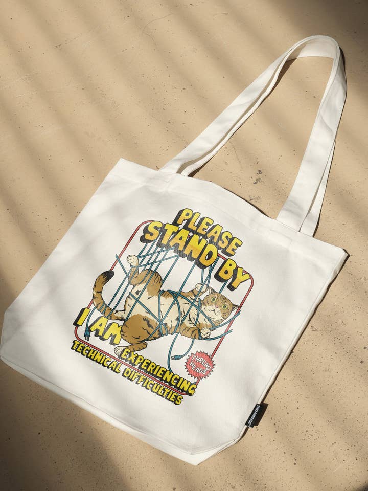 Technical Difficulties Tote Bag for wholesale by Threadheads