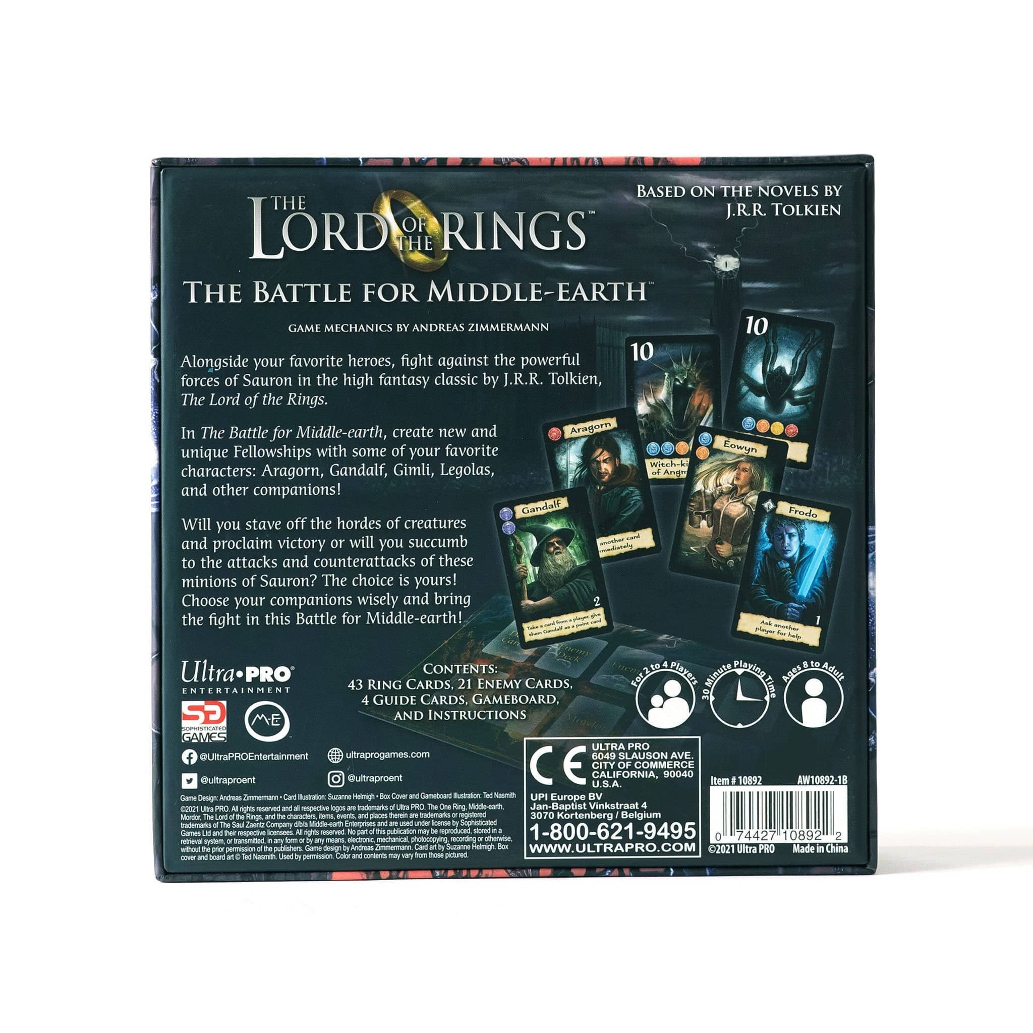 Ultra PRO Entertainment - Wholesale Card Game - Lord of the Rings Battle for Middle Earth Party Board Game2