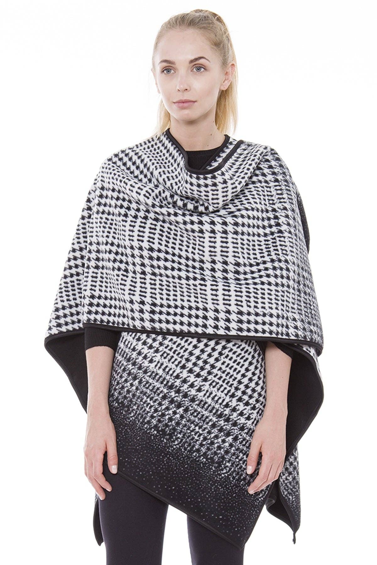 Jasper Trading LLC - Venta al por mayor Kimono - Mujer - JP752_Mantón delantero abierto negro 2